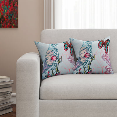 SEJ Cotton  Abstract HD Digital Premium 16 by 16 cushion covers (Set of 2) SBCCDP0152P