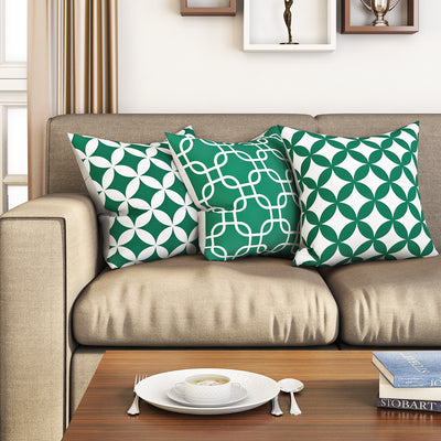 SEJ  Cotton  Geometric HD Digital Premium 16 by 16 cushion covers (Set of 3) SBCCDPM0013PAOT