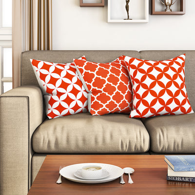 SEJ  Cotton  Geometric HD Digital Premium 16 by 16 cushion covers (Set of 3) SBCCDPM0053POOT