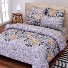 Ethnic  Black Cotton  Double  Bedsheet Set