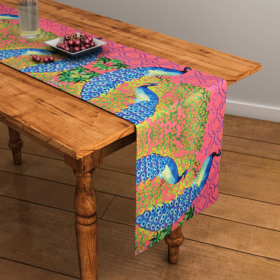 Abstract Pink Table Runner