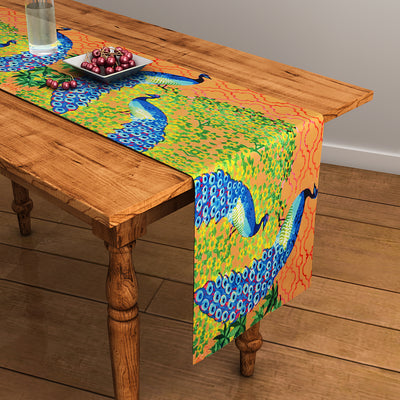 Abstract Brown Table Runner