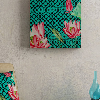SEJ Floral Green Framed Wall Art