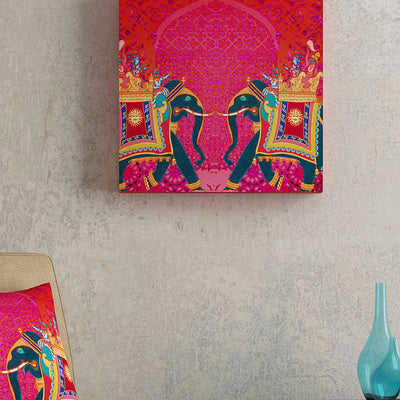 SEJ Abstract Pink Framed Wall Art