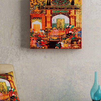 SEJ Abstract Yellow Framed Wall Art