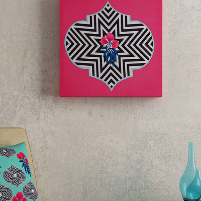 SEJ Pink Floral Framed Wall Art