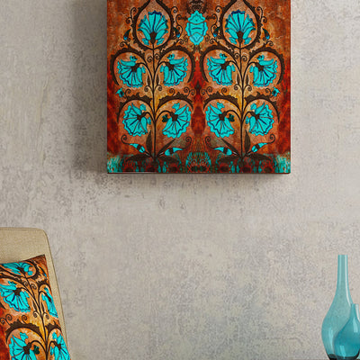 SEJ Floral Brown Framed Wall Art